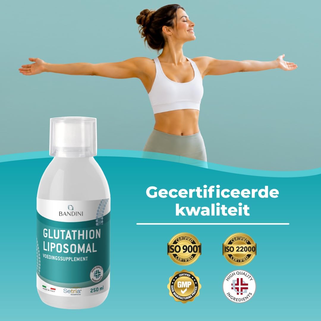 Detalle 2 de Bandini liposomaal glutathion 250 ml met 250 mg gereduceerd Setria