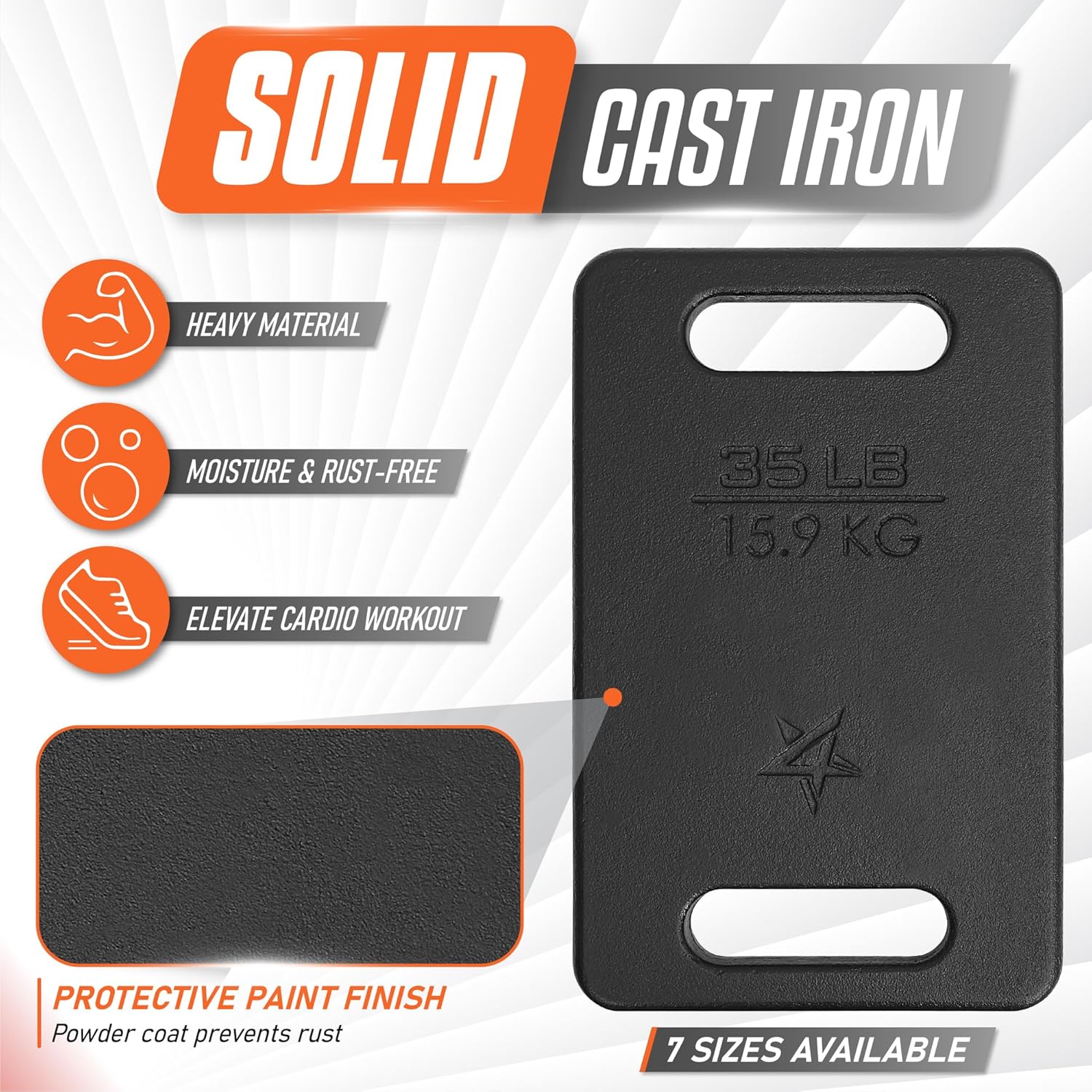 Detalle de Cast iron ruck plates for rucking