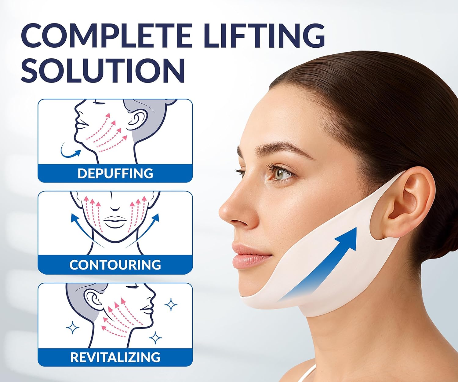 Detalle 2 de Double Chin Reducer Mask 10-pack ๐ง