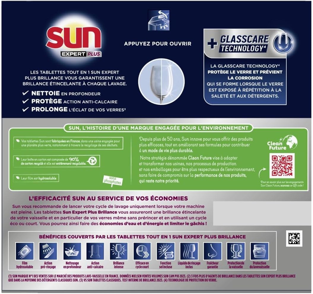Thumbnail 2 de Sun - Tablettes Lave-Vaisselle Tout-en-1 Expert Brillance (42 pastilles)