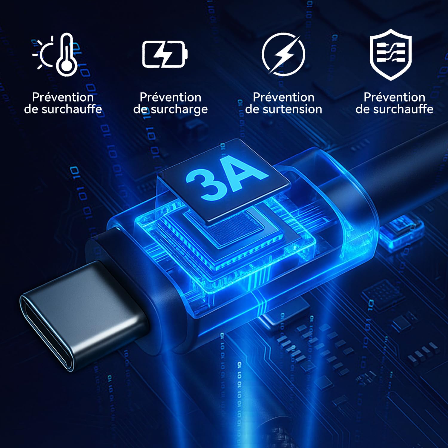 Thumbnail 6 de Bimker Cavo USB Type-C 60W 1m 3 pezzi
