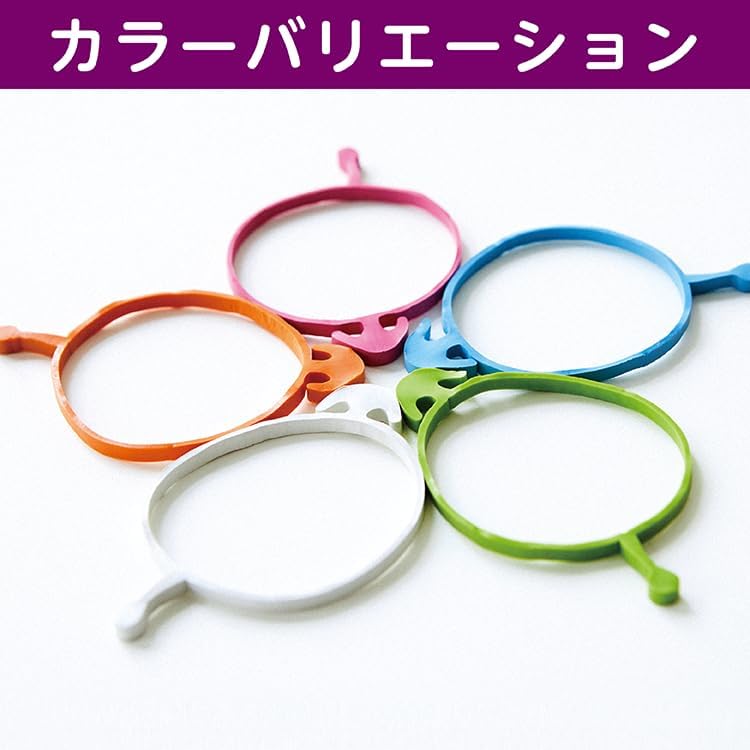 Detalle de オーバンド たばねバンド #18 ピンク 50g、掛けて留める結束用輪ゴム