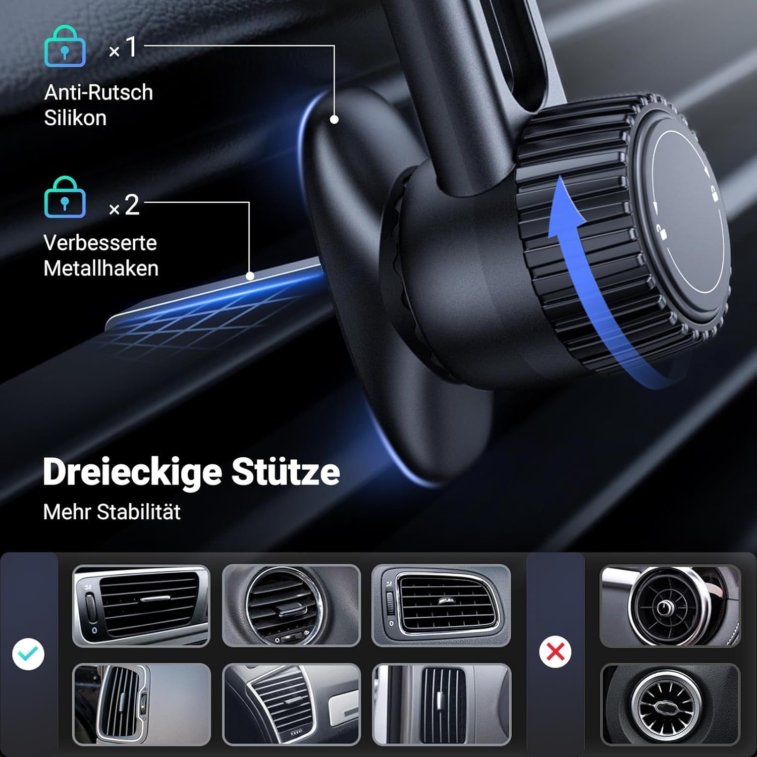 Thumbnail 5 de UGREEN MagSafe Autohalterung Auto Lüftung
