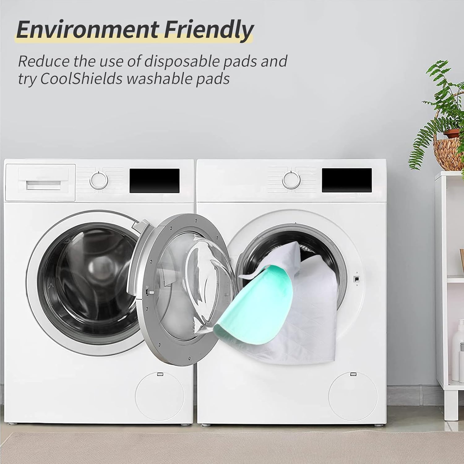 Thumbnail 5 de CoolShields Waterproof Bed Pads: Reusable, 34" x 72" Incontinence Protector