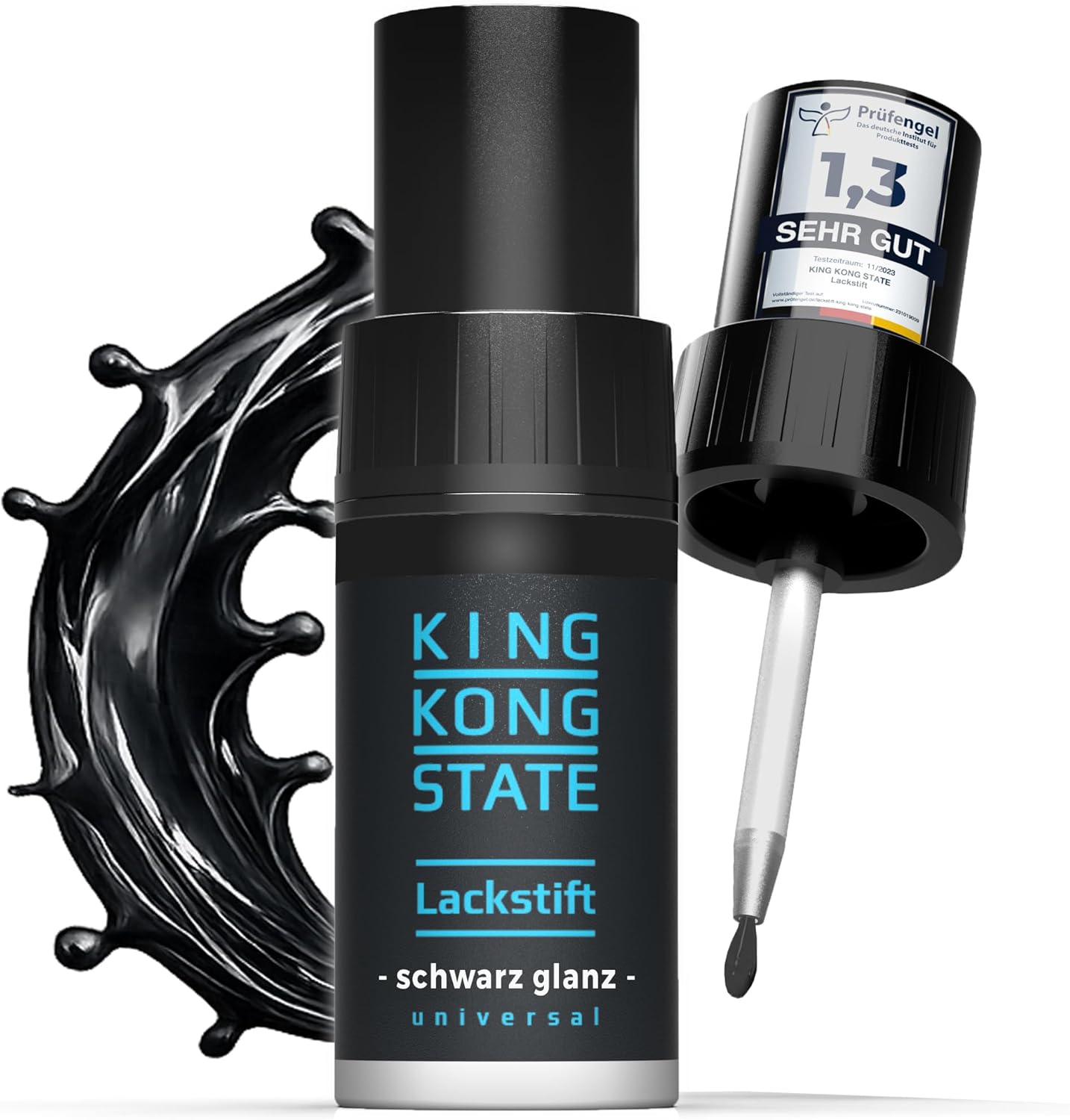 King Kong State Lackstift Schwarz Glänzend