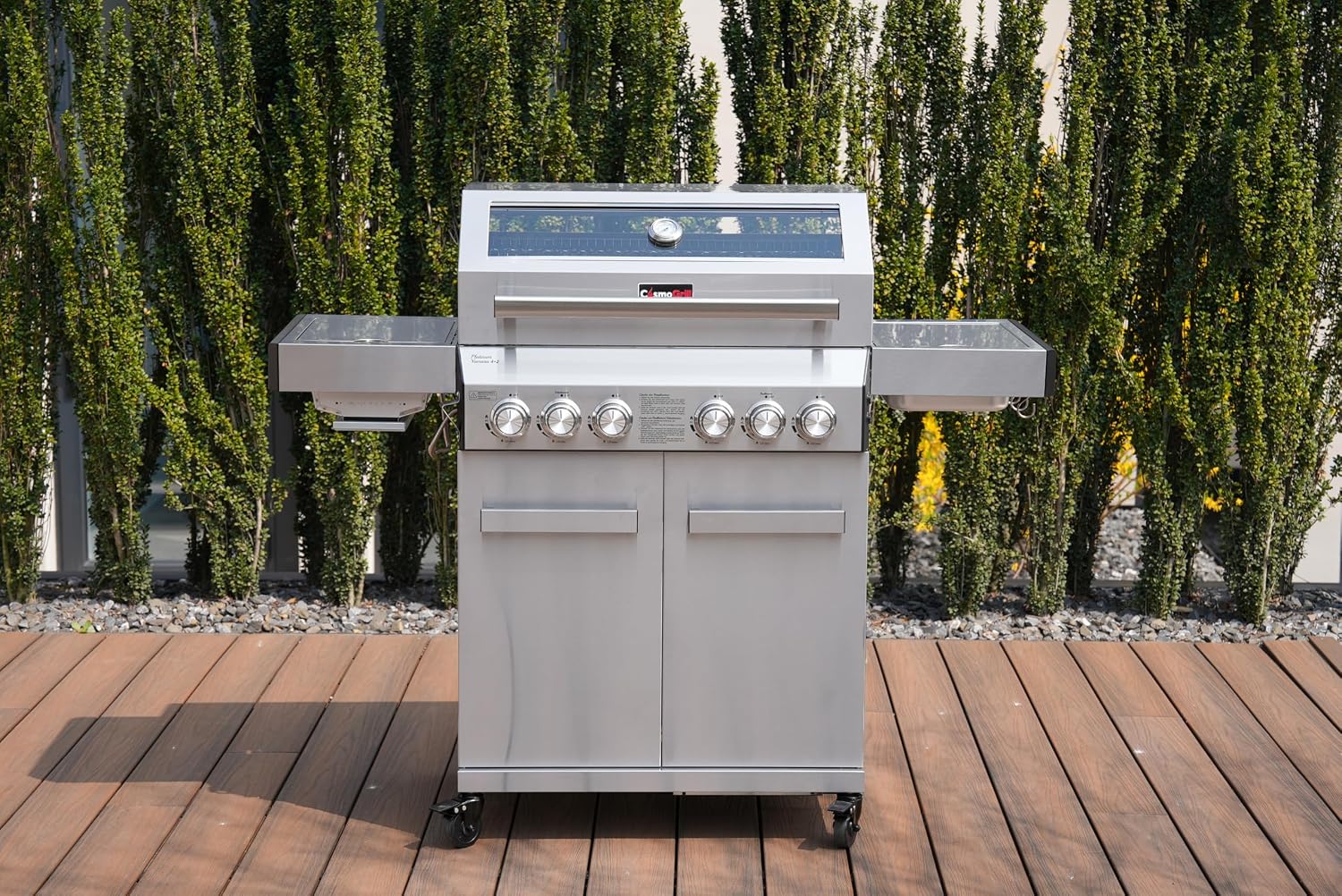 Thumbnail 1 de CosmoGrill Platinum Stainless Steel 6-Burner Gas BBQ with Infrared Searer and Back Rotisserie