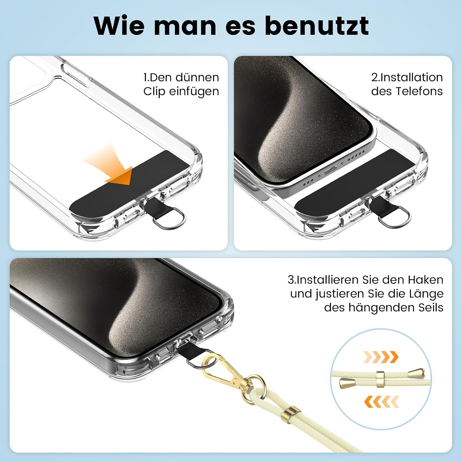 Detalle 2 de OLEPHY cordon téléphone universel beige