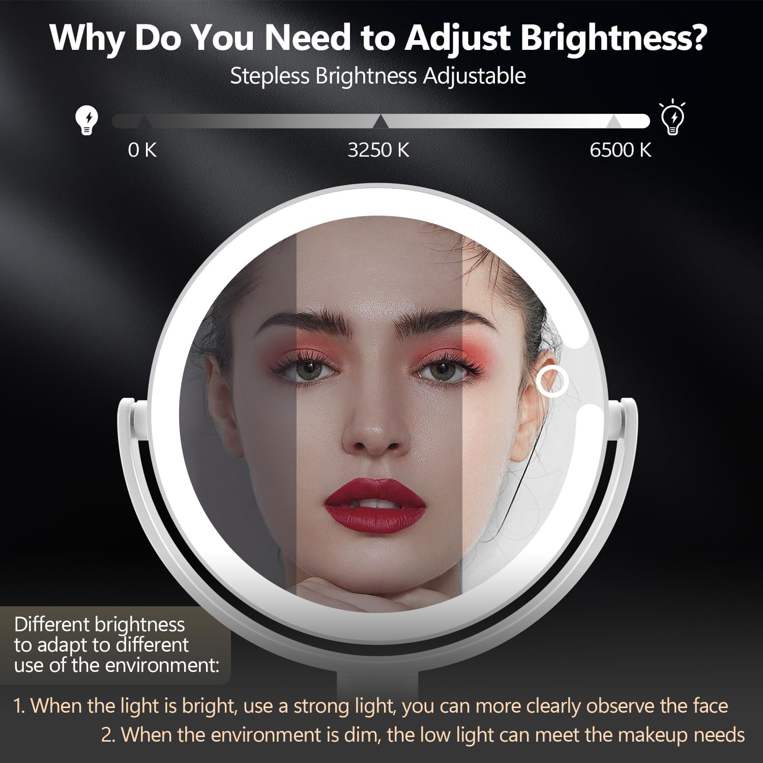 Thumbnail 4 de MIYADIVA 20X Magnifying Makeup Mirror with Lights ๐