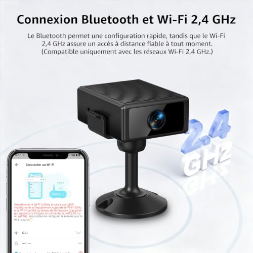 Thumbnail 7 de Liretope Camera Espion 4K: Mini Caméra WiFi sans Fil avec Vision Nocturne pour Intérieur