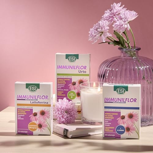 Detalle de ESI Immuniflor: Integratore Immunitario a base di fermenti lattici inattivati e vitamina C, 30 Naturcaps