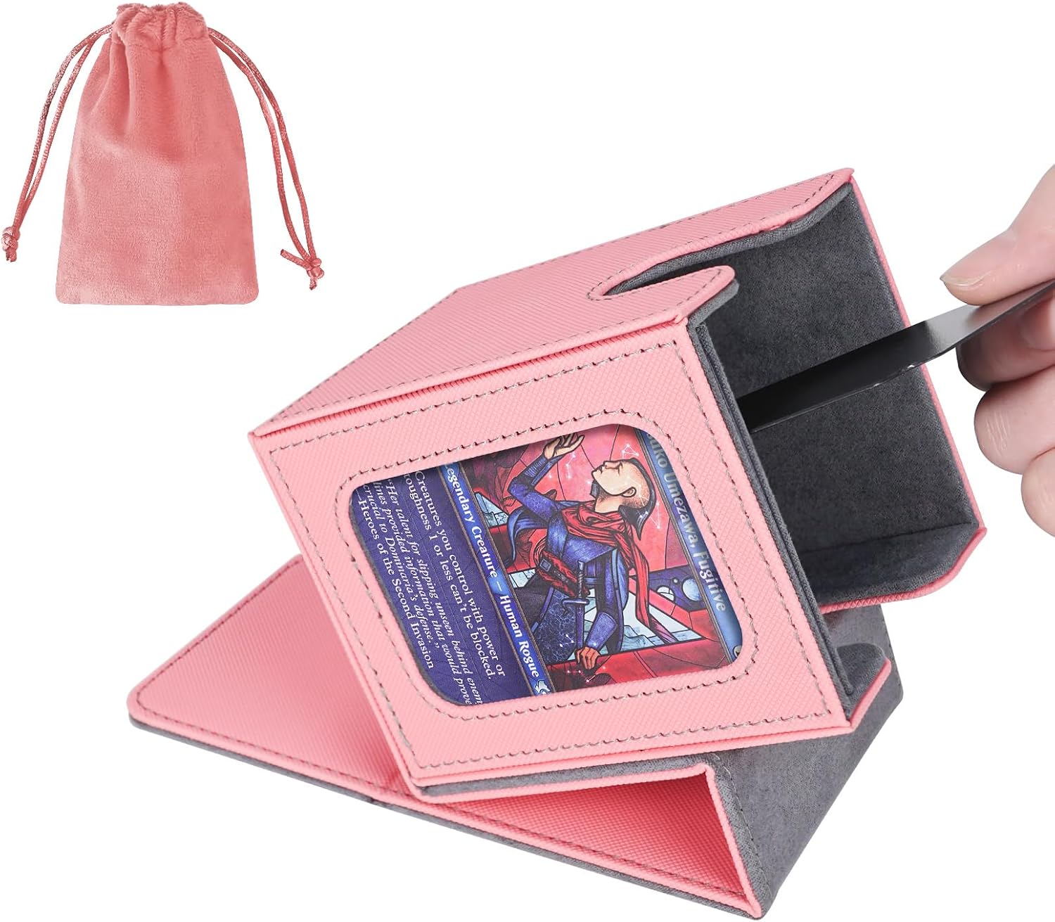 Detalle de AFIING Commander deck box for 100 cards