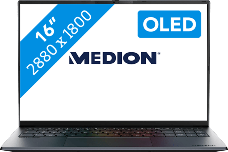Detalle de Medion SPRCHRGD 16 S1 OLED – 16" Copilot+ Laptop, 32 GB RAM, 512 GB SSD
