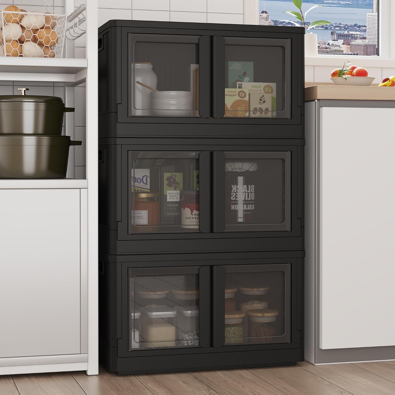 Detalle de FLEXIMOUNTS Stackable Storage Bins 228 QT