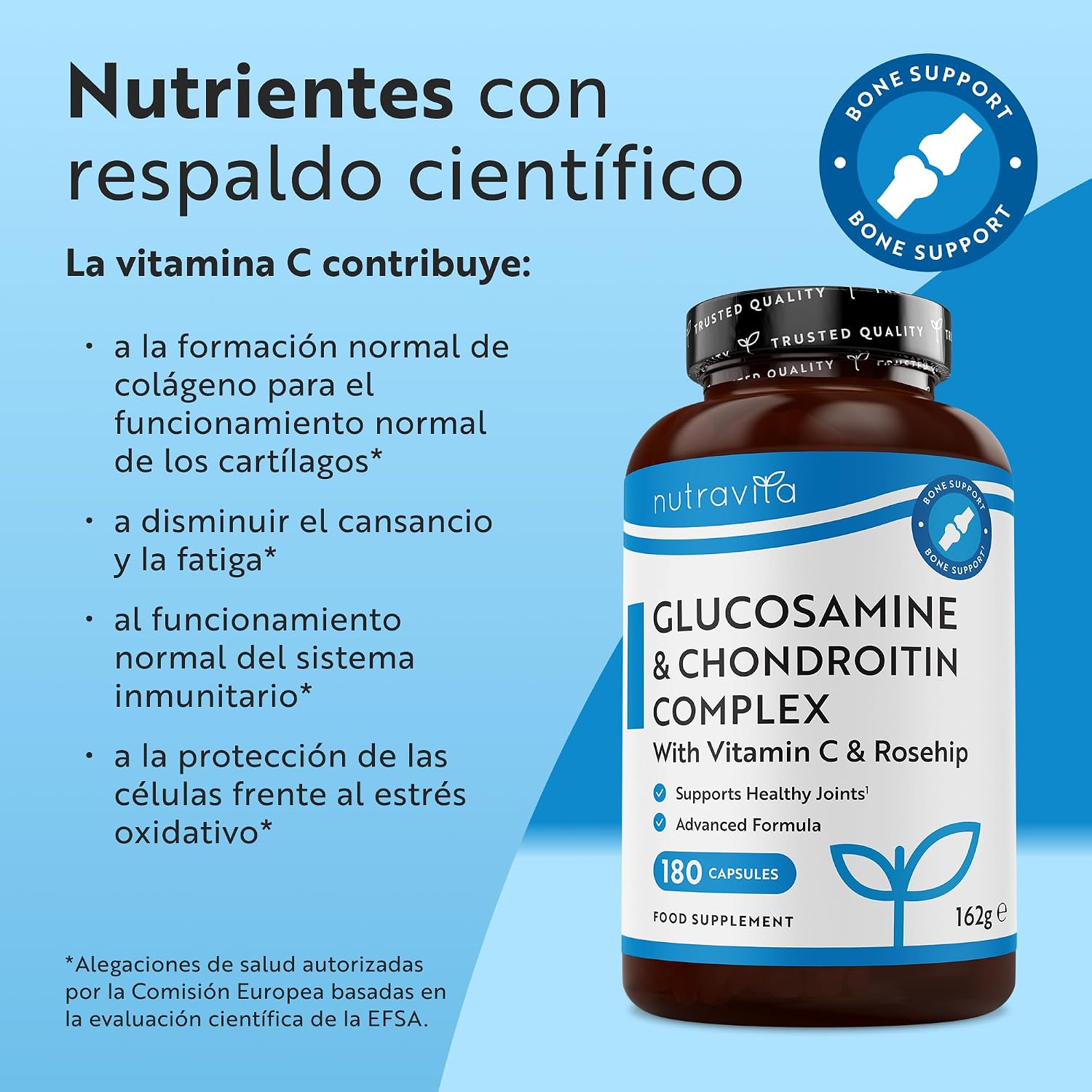 Detalle 2 de Nutravita Glucosamina Condroitina 180 cápsulas