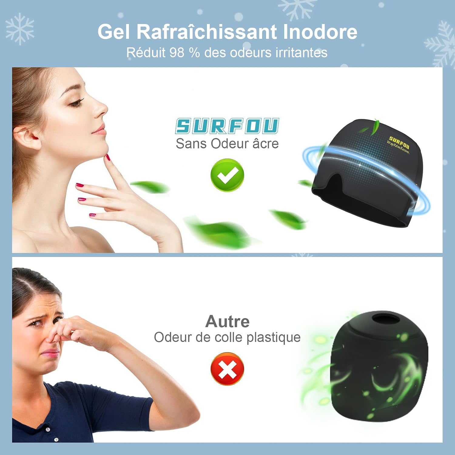 Thumbnail 6 de SURFOU Masque Migraine Miracle Froid — bonnet réutilisable ⛑