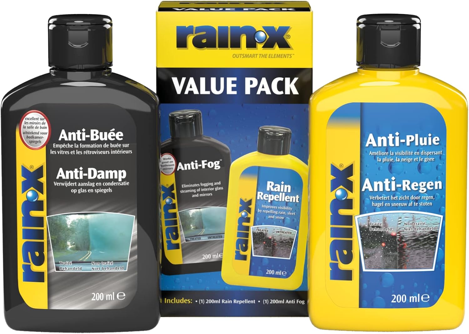 Detalle 2 de Rain‑X Anti‑Pluie 2×200 ml
