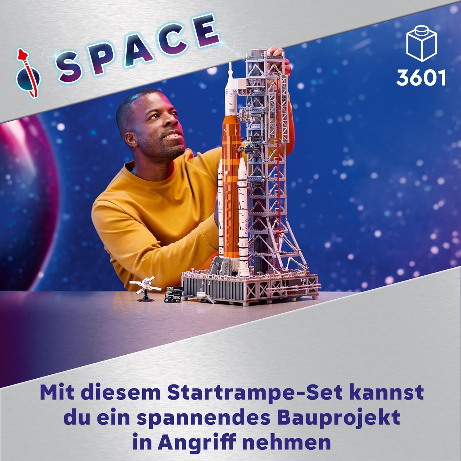 Thumbnail 1 de LEGO Icons NASA Artemis Startrampe (10341) – Bauset mit Orion-Raumkapsel und abhebbaren Elementen