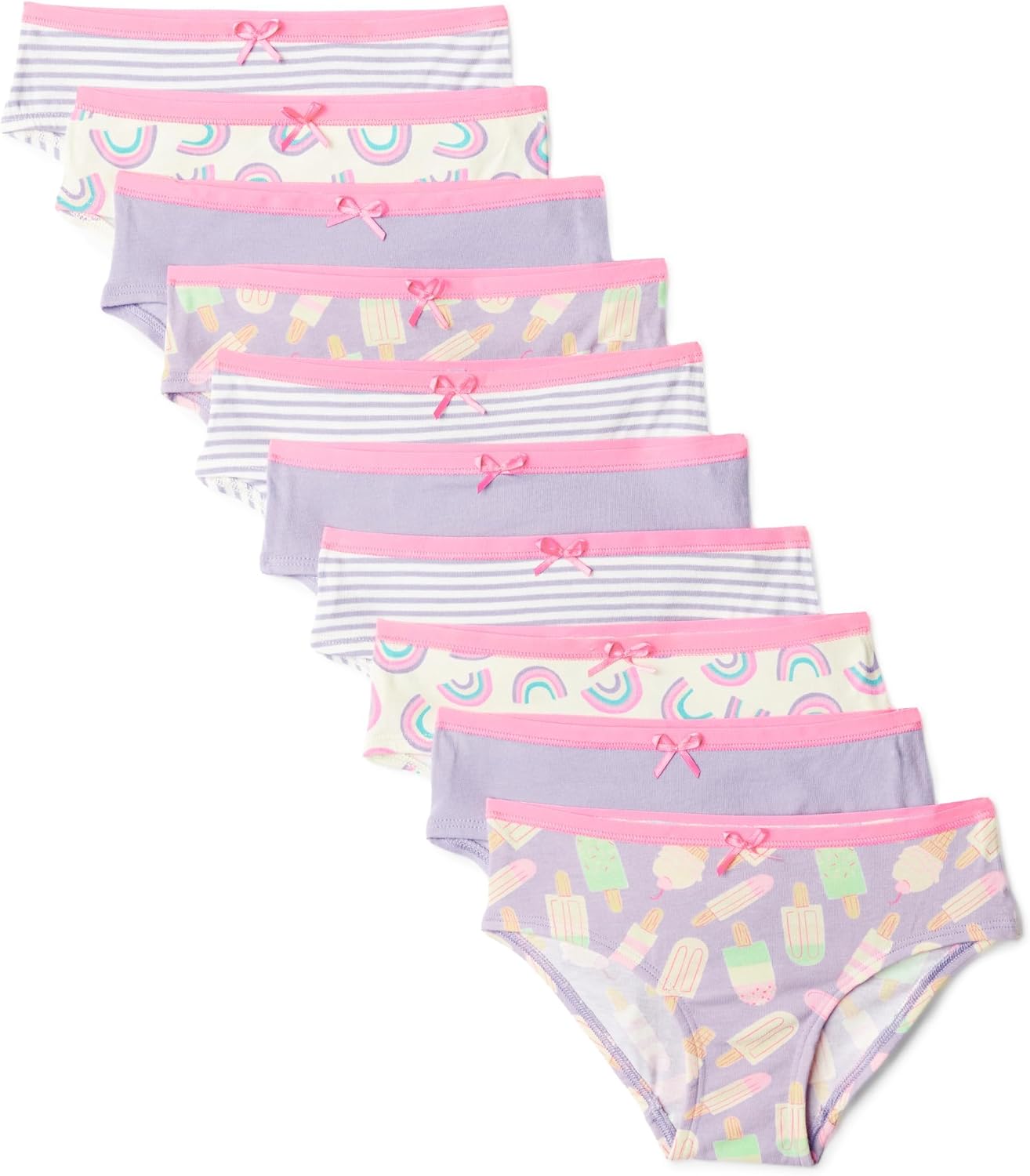 Detalle de Amazon Essentials Girls' Cotton Jersey Bikini Pants - Pack of 10