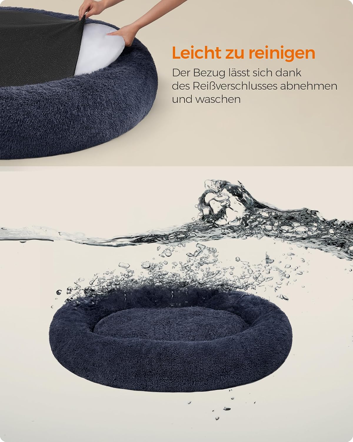 Thumbnail 6 de Feandrea Hundebett flauschig 140 cm Donut Kissen