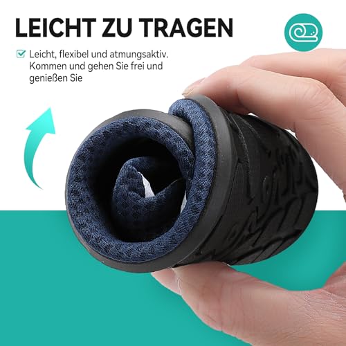 Detalle de VOLHAL Badeschuhe Damen & Herren Blau, Größe 41 EU – Wasserschuhe mit rutschfester Sohle