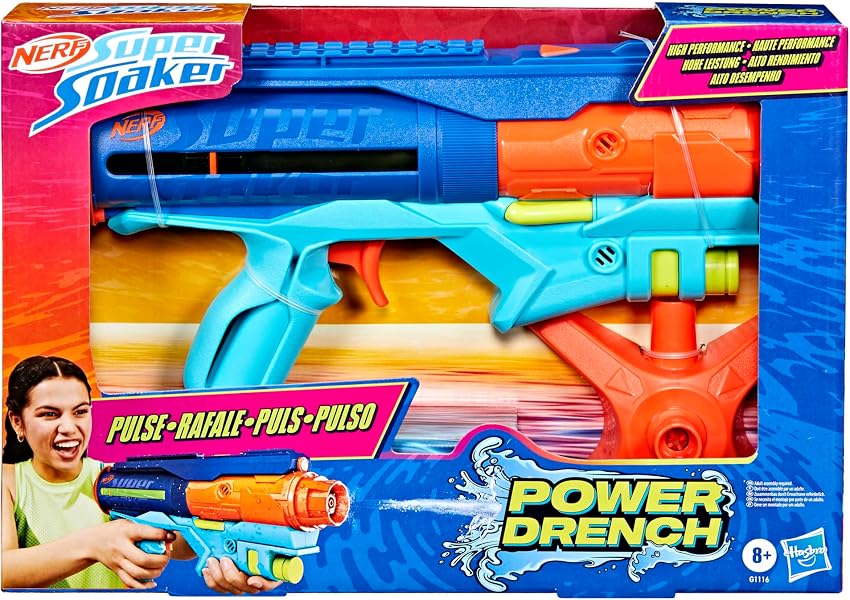 Detalle 2 de Super Soaker Nerf Power Drench XL 💧 Lanzador de Agua