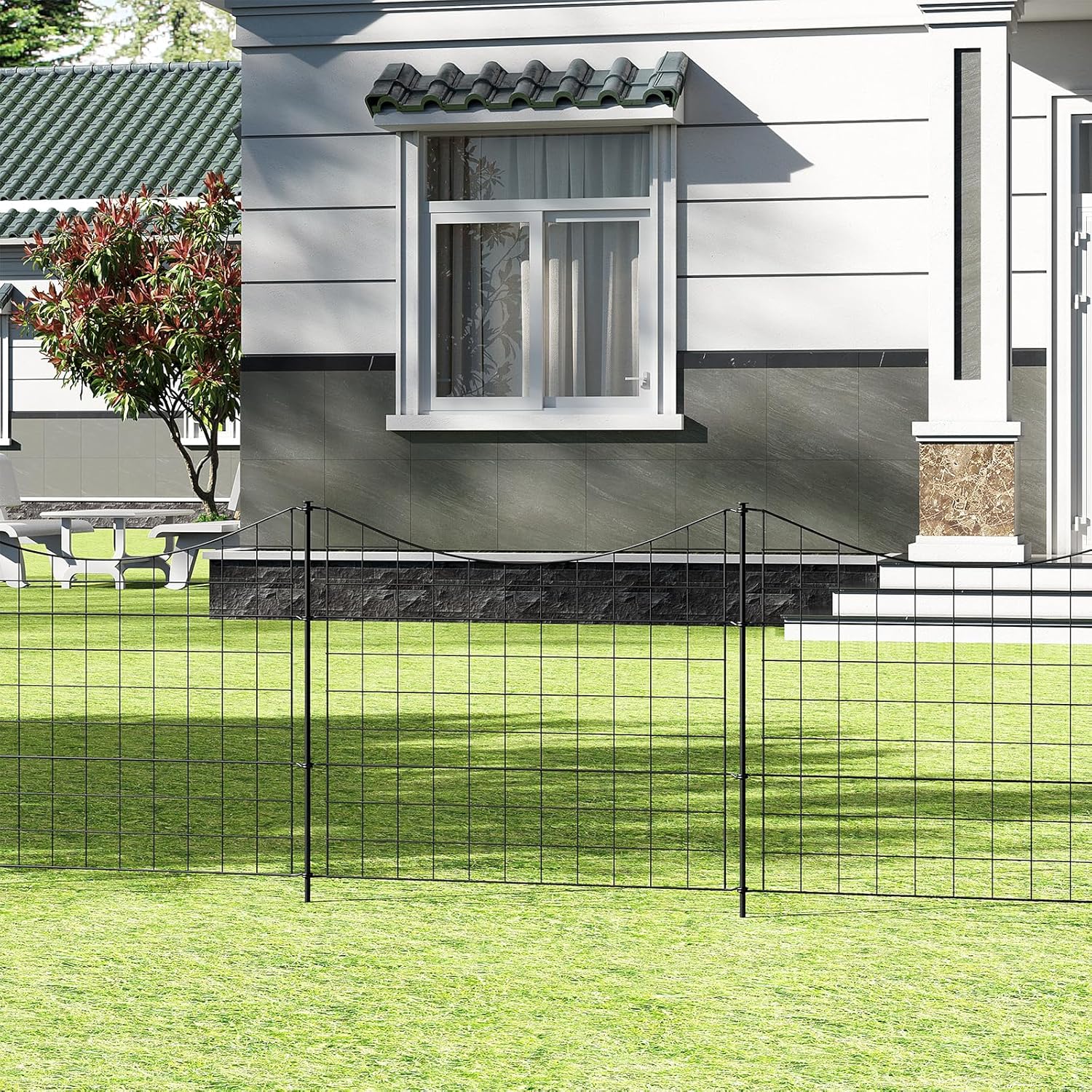 Thumbnail 8 de WOLTU Vallas Decorativas para Jardín 🏡 Set 10 Negro