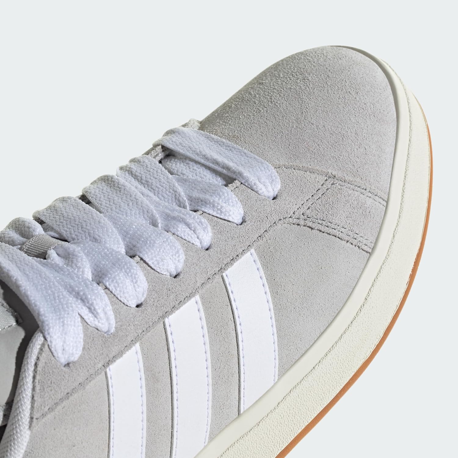 Detalle de Adidas Uomo Grand Court Base 00S Shoes – Grey Two/Cloud White/Gum, taglia 43 1/3 EU