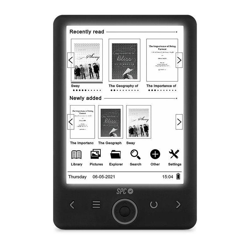 Detalle 2 de SPC Dickens Light 2 eReader 6" 8 GB Negro