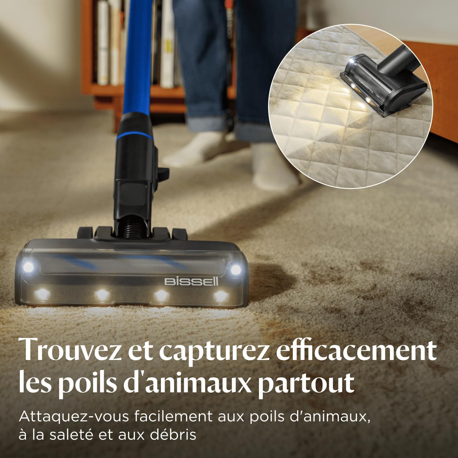 Detalle 2 de Bissell FurFinder PowerClean Aspirateur Balai