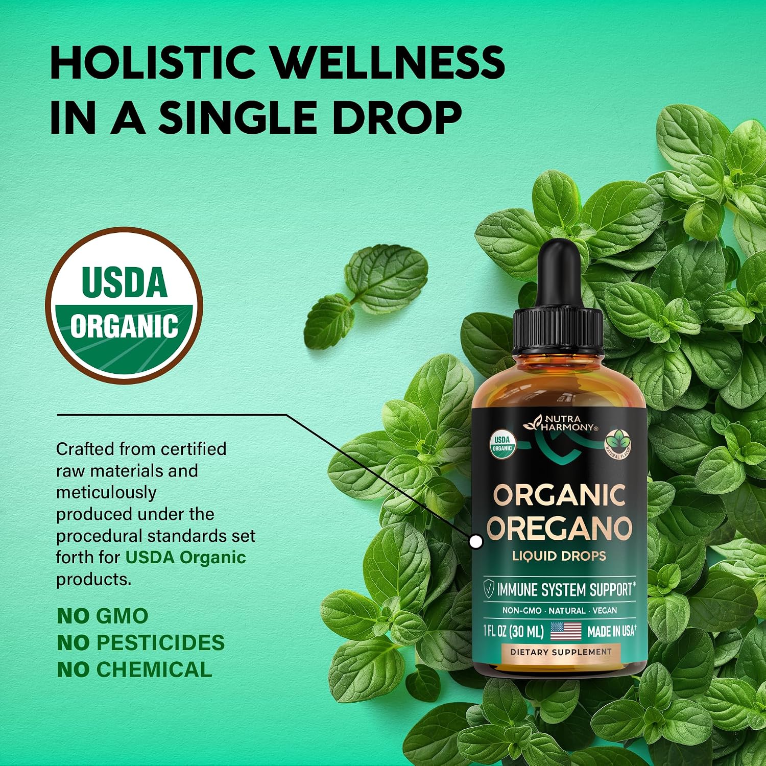 Detalle de Oregano Oil Drops 1 oz