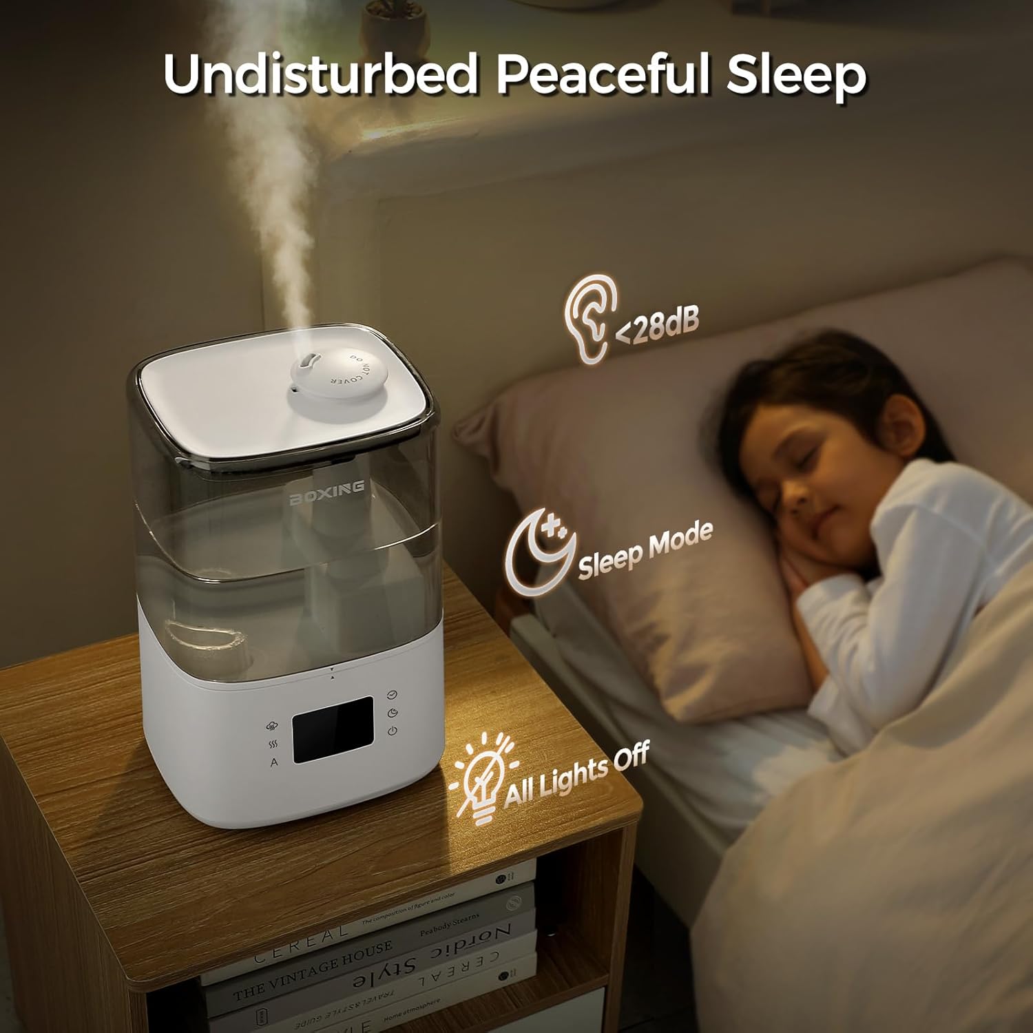 Thumbnail 5 de BOXING Humidifier Warm Cool Mist 4.5L 🏠