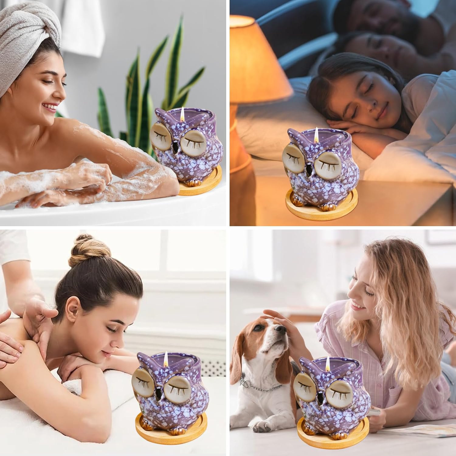 Thumbnail 4 de Fpathway Enchanting Owl Lavender Candle 120g