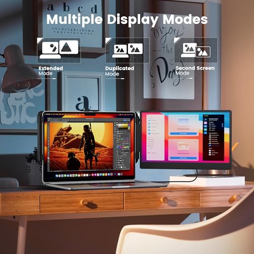 Thumbnail 3 de domyfan Monitor Portátil 14" FHD 🌟 Compatible con Windows y Consolas