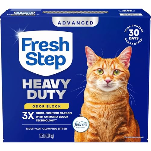 Fresh Step Advanced Heavy Duty Multi-Cat Clumping Litter (17.5 lb) — Febreze Freshness
