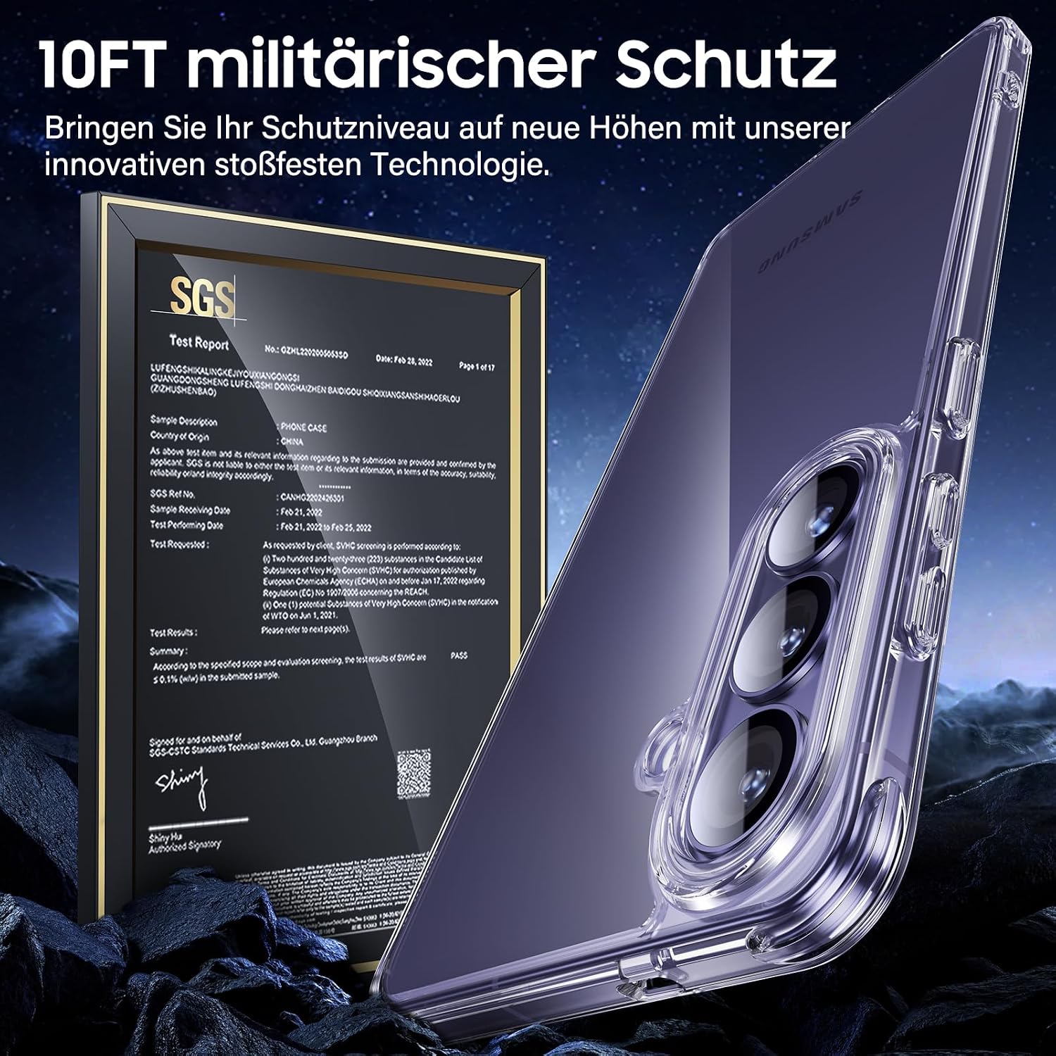 Thumbnail 1 de UniqueMe Hülle für Samsung Galaxy S26 – Case & 2 Schutzfolien, Transparent