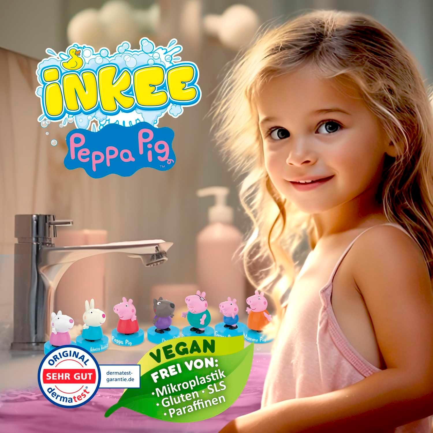 Detalle de INKEE SURPRISE - Set de 5 bolas de baño Peppa Pig con sorpresa