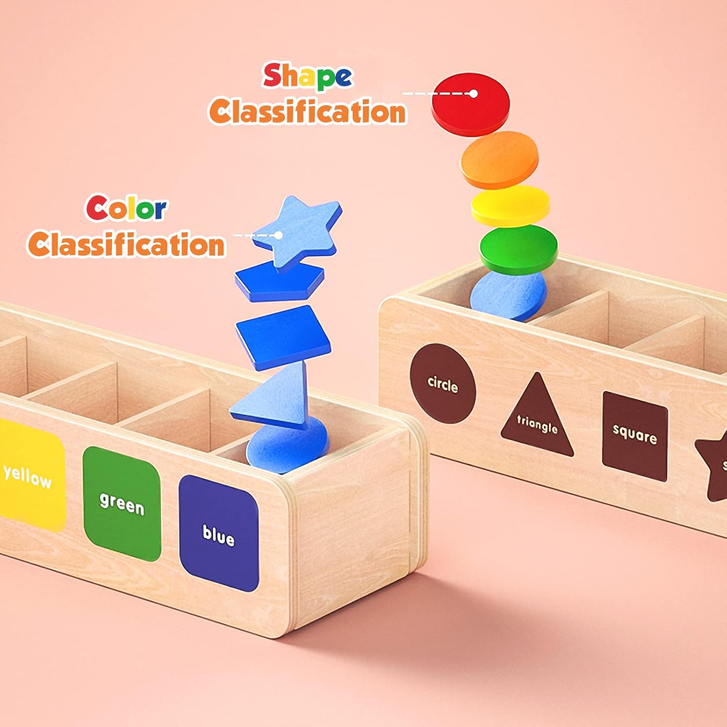 Detalle de LZDMY Montessori toddler sorting toys