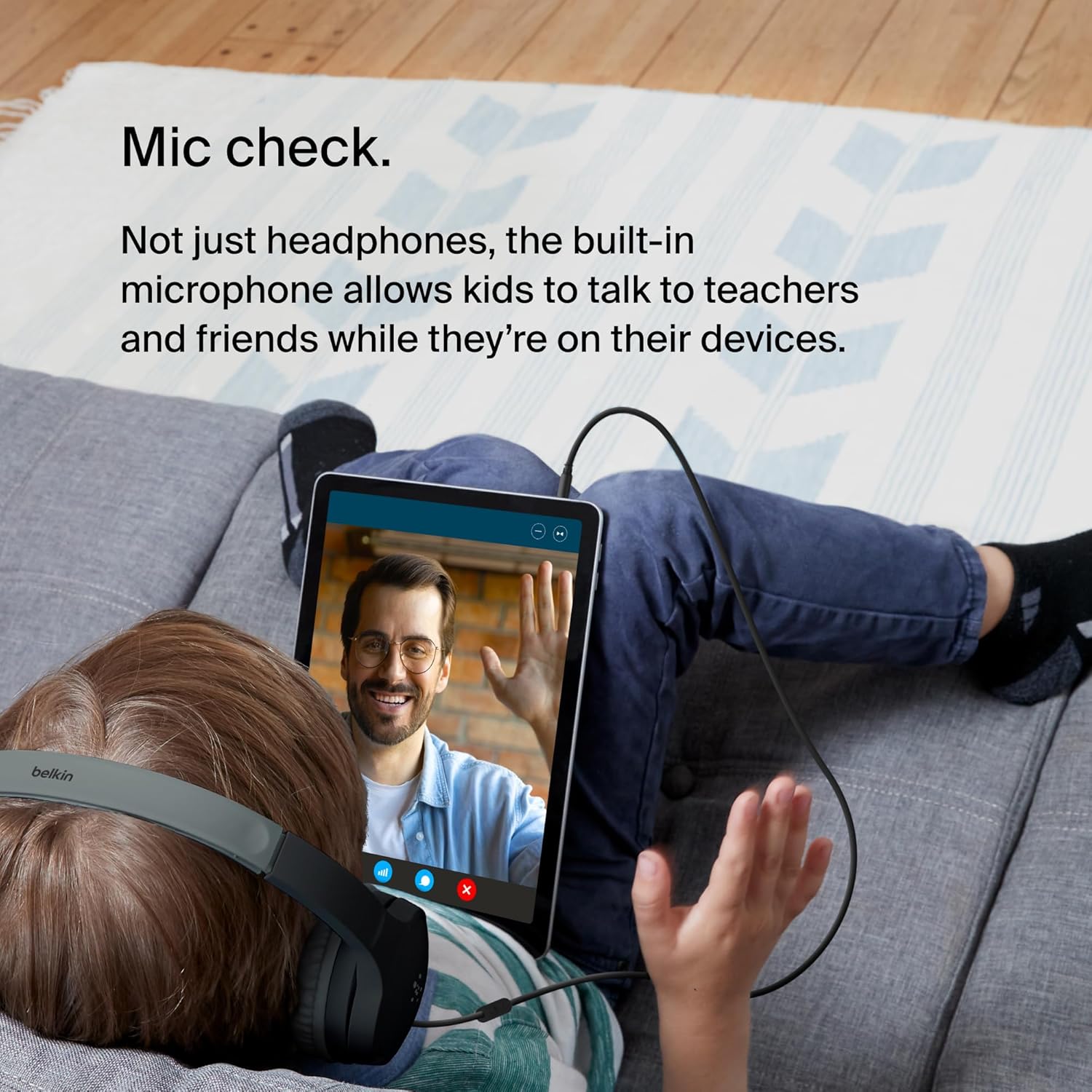 Detalle de Belkin SoundForm Mini: Auriculares niños con micrófono