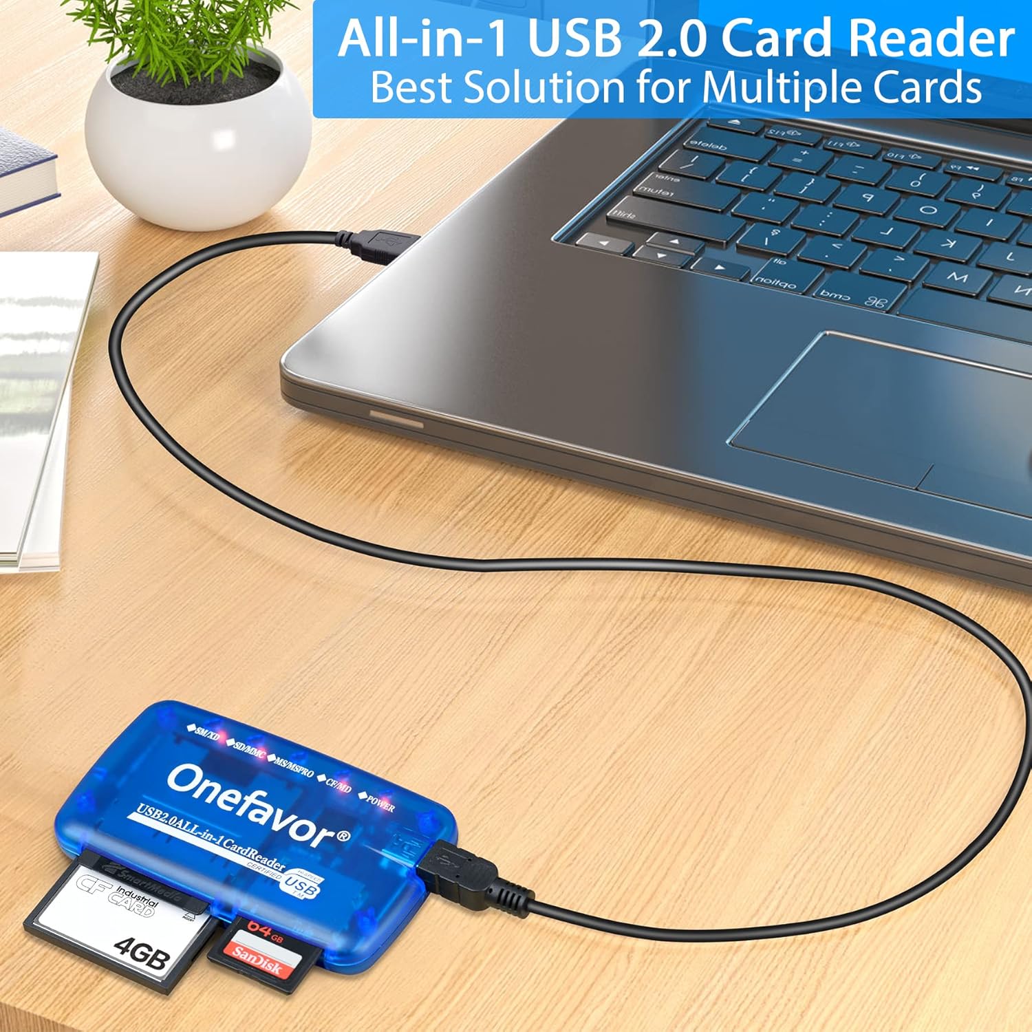 Thumbnail 2 de Lecteur de cartes Onefavor SmartMedia USB
