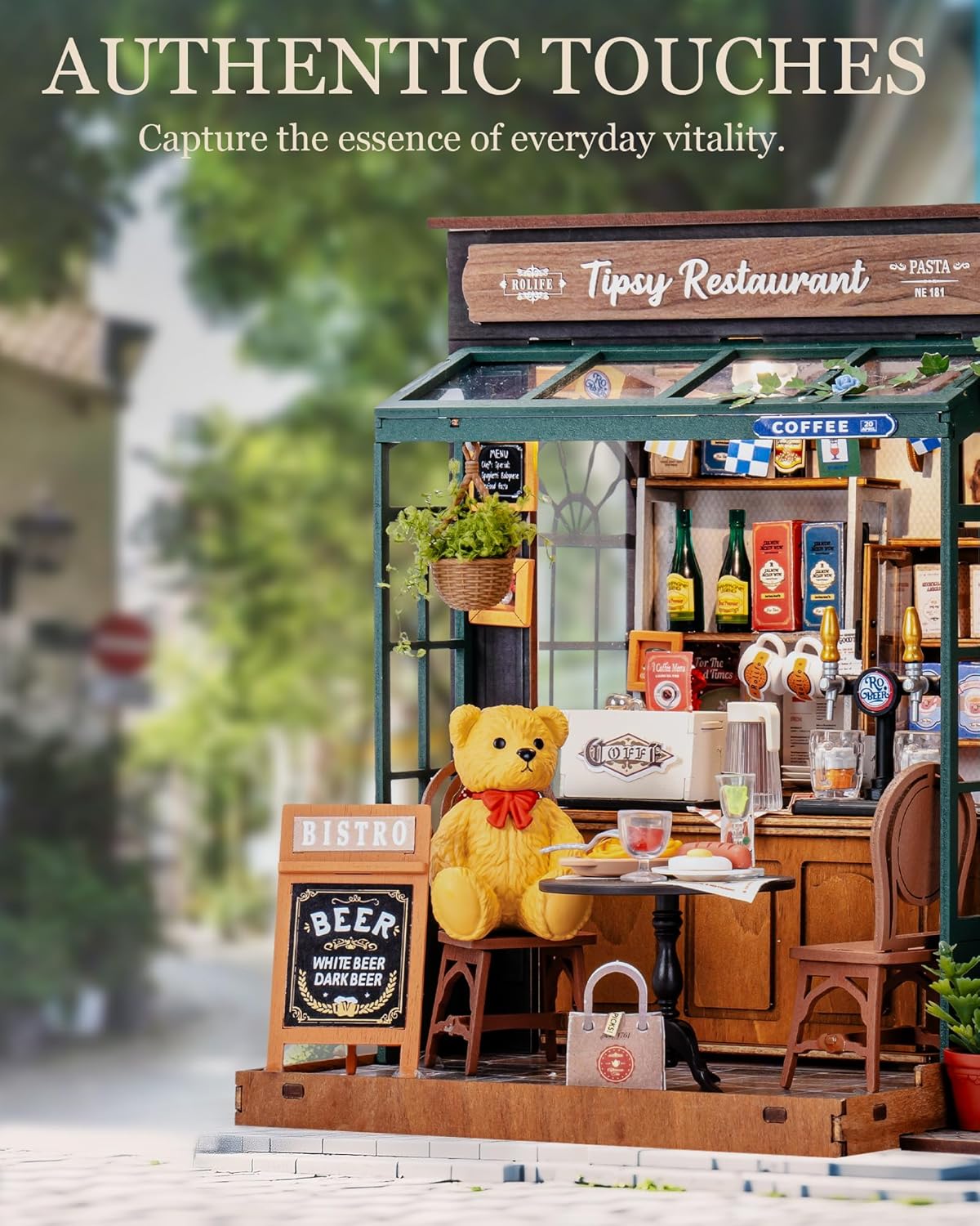 Thumbnail 3 de Rolife Tipsy Restaurant maison miniature 238 mm 🧩