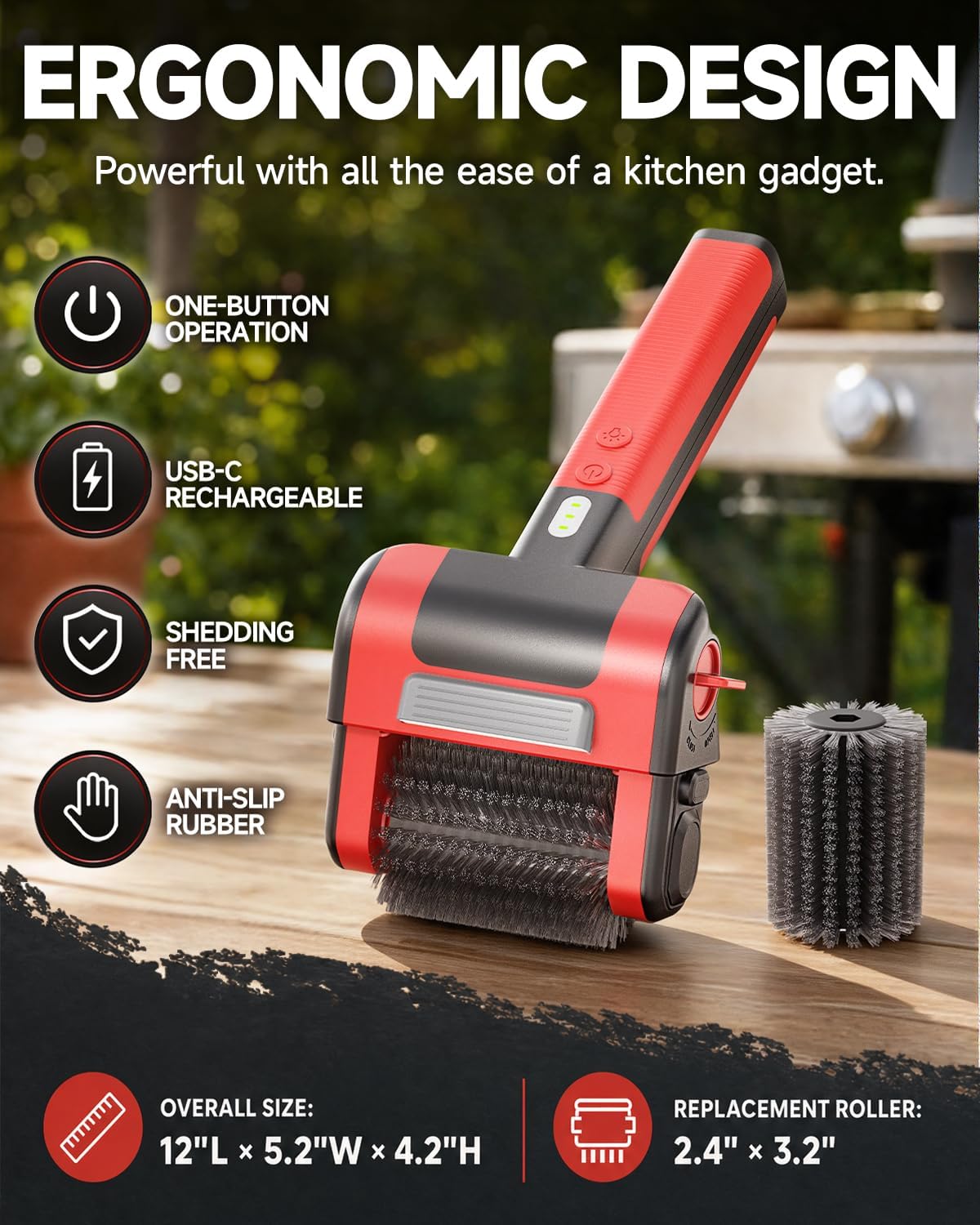 Detalle de TOXOT Electric Grill Brush KL102