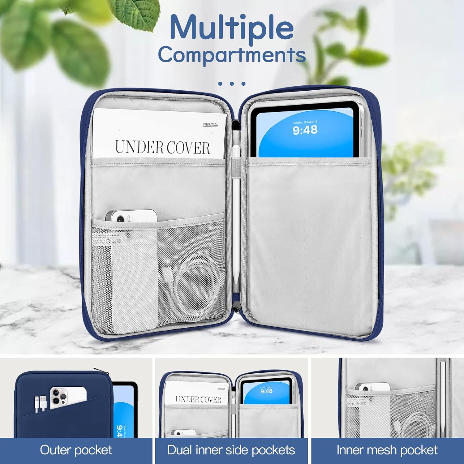 Detalle de Dadanism Tablet Tasche 9-11 Zoll Denim
