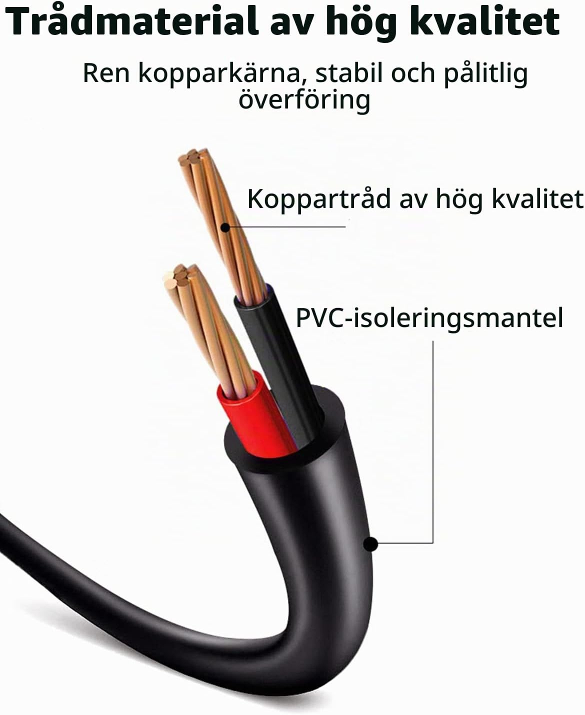 Thumbnail 6 de TONTON strömadapter för robotgräsklippare, 28 V och 1,3 A, 20 cm