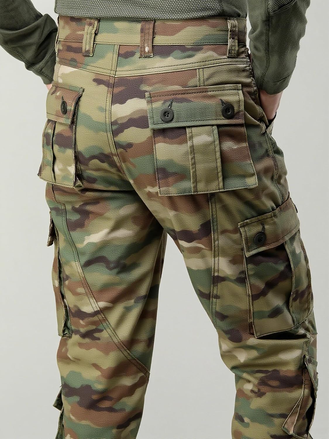 Detalle de AK-TAC Men's Camo Cargo Pants Ripstop