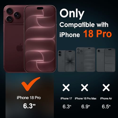 Thumbnail 1 de ivoler Clear Case for iPhone 18 Pro: Full Camera Protection with 2 Screen Protectors