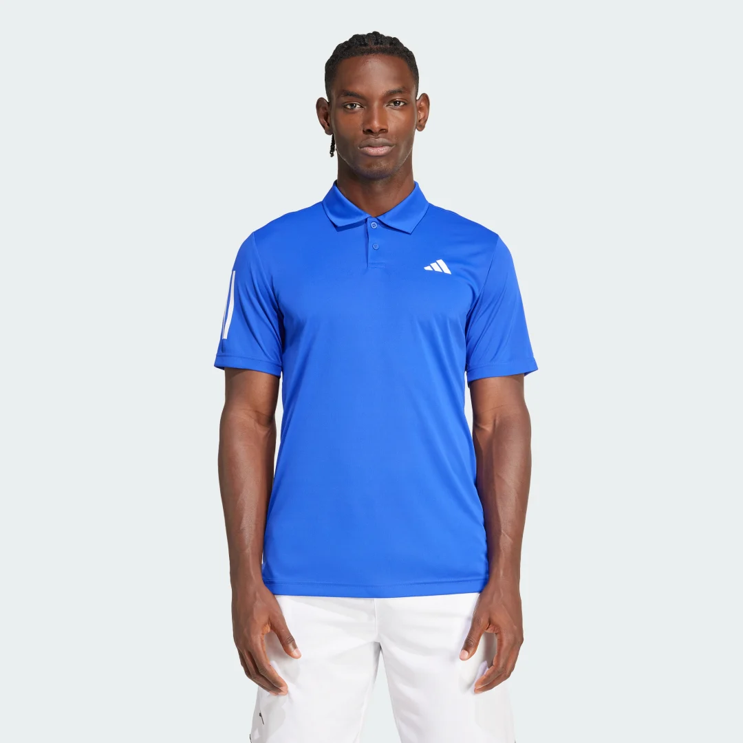Detalle de Polo Adidas Club Tennis 3 bandas — color Azul
