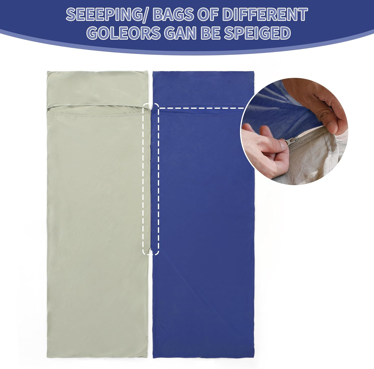 Thumbnail 2 de Naturehike Cotton Sleeping Bag Liner (210 x 75 cm) with Pillow Slot