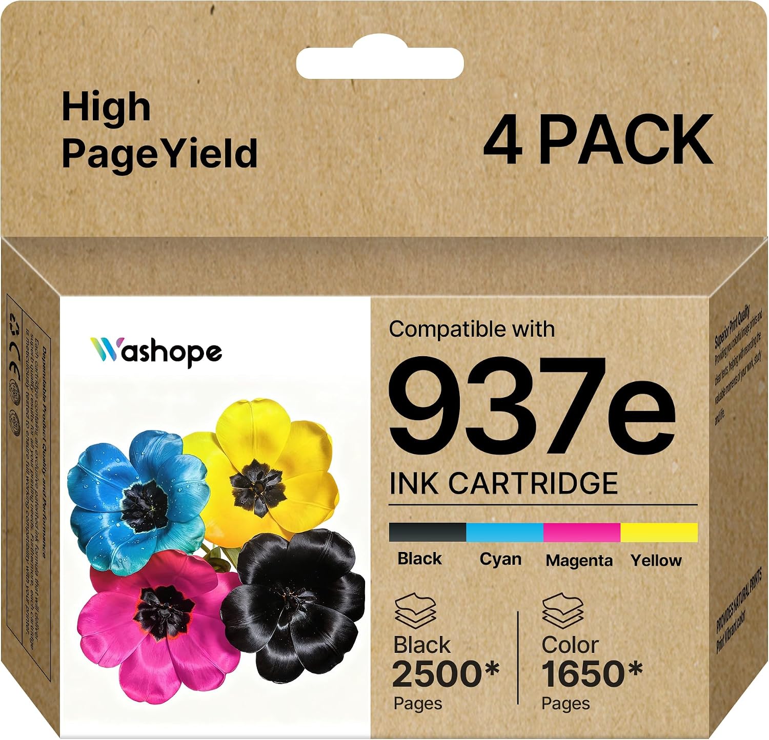 Detalle de HP 937e/937XL Ink Cartridge 4-Colour Pack with Chip for OfficeJet Pro (HP 9720e/9730e Series) – High Yield