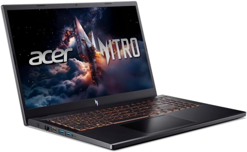 Detalle de Acer Nitro V 15 ANV15-52 gaminglaptop med RTX 5070 och 165 Hz