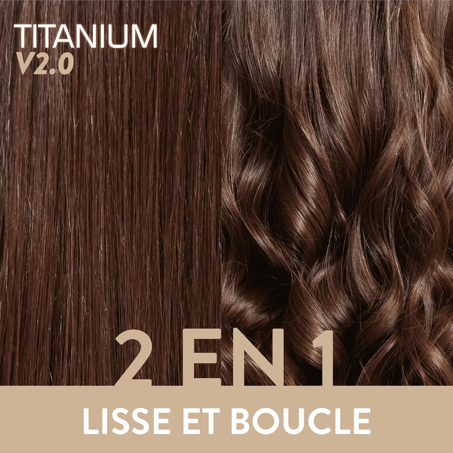 Thumbnail 4 de Demeliss Lisseur Vapeur Titanium V2.0 — Plaques flottantes, 2 en 1: lisser et boucleur, 5 niveaux de chaleur